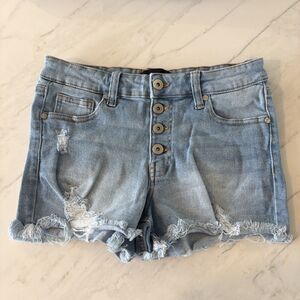 KENDALL + KYLIE Hipster Jean Short Button Fly cut-offs 7 Indie Sleaze Festival